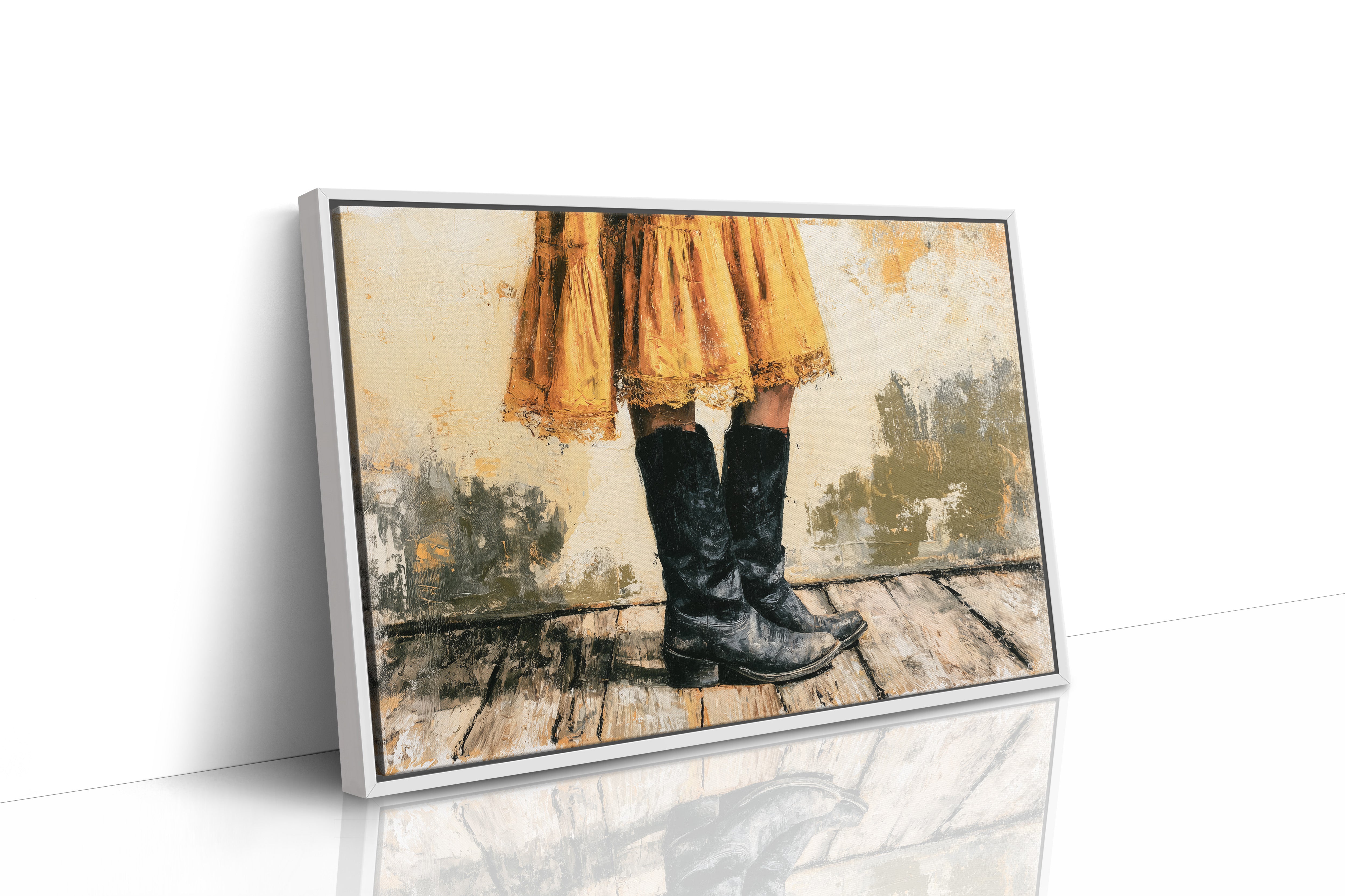 Marigold Skirt, Midnight Boots