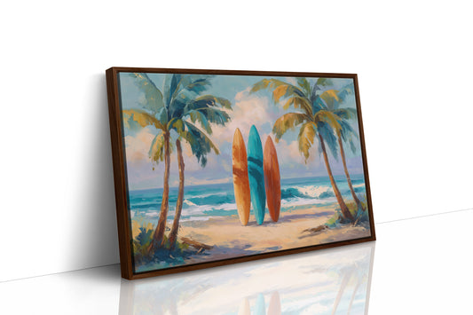 Surfboards Await Turquoise Tides