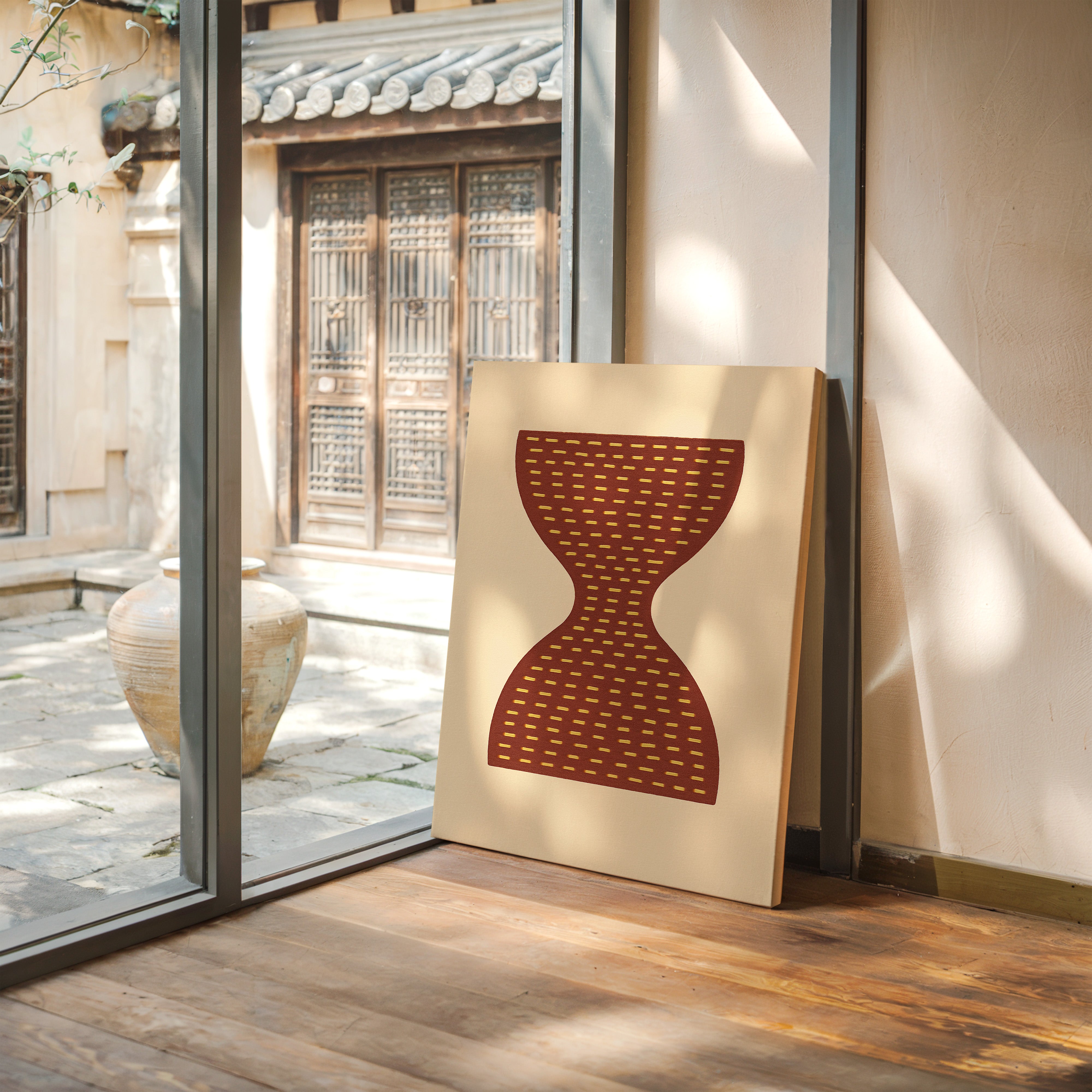 Time Flows In Terracotta Lines