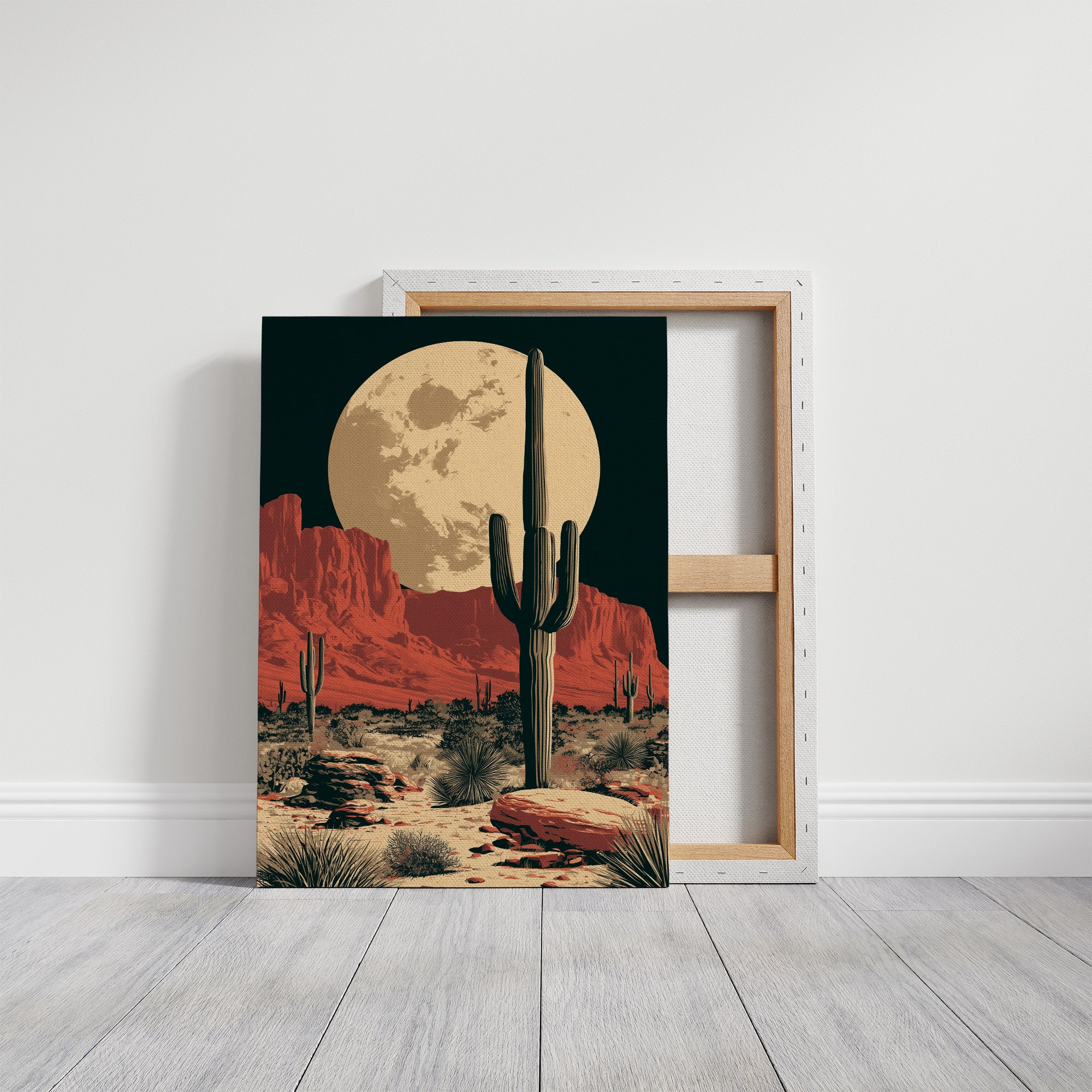 Desert Moon — Red Rock Valley Screenprint