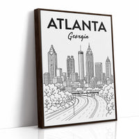 Atlanta, Highway Line Art