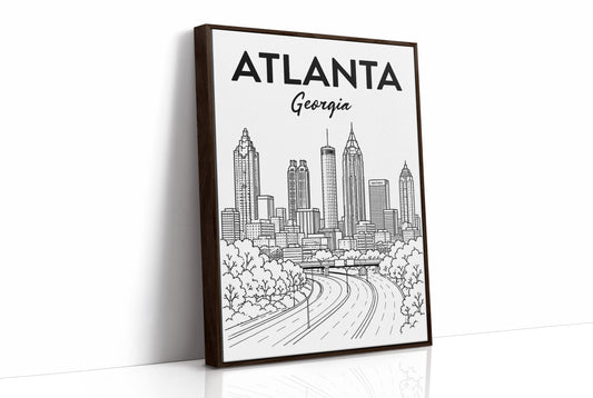 Atlanta, Highway Line Art