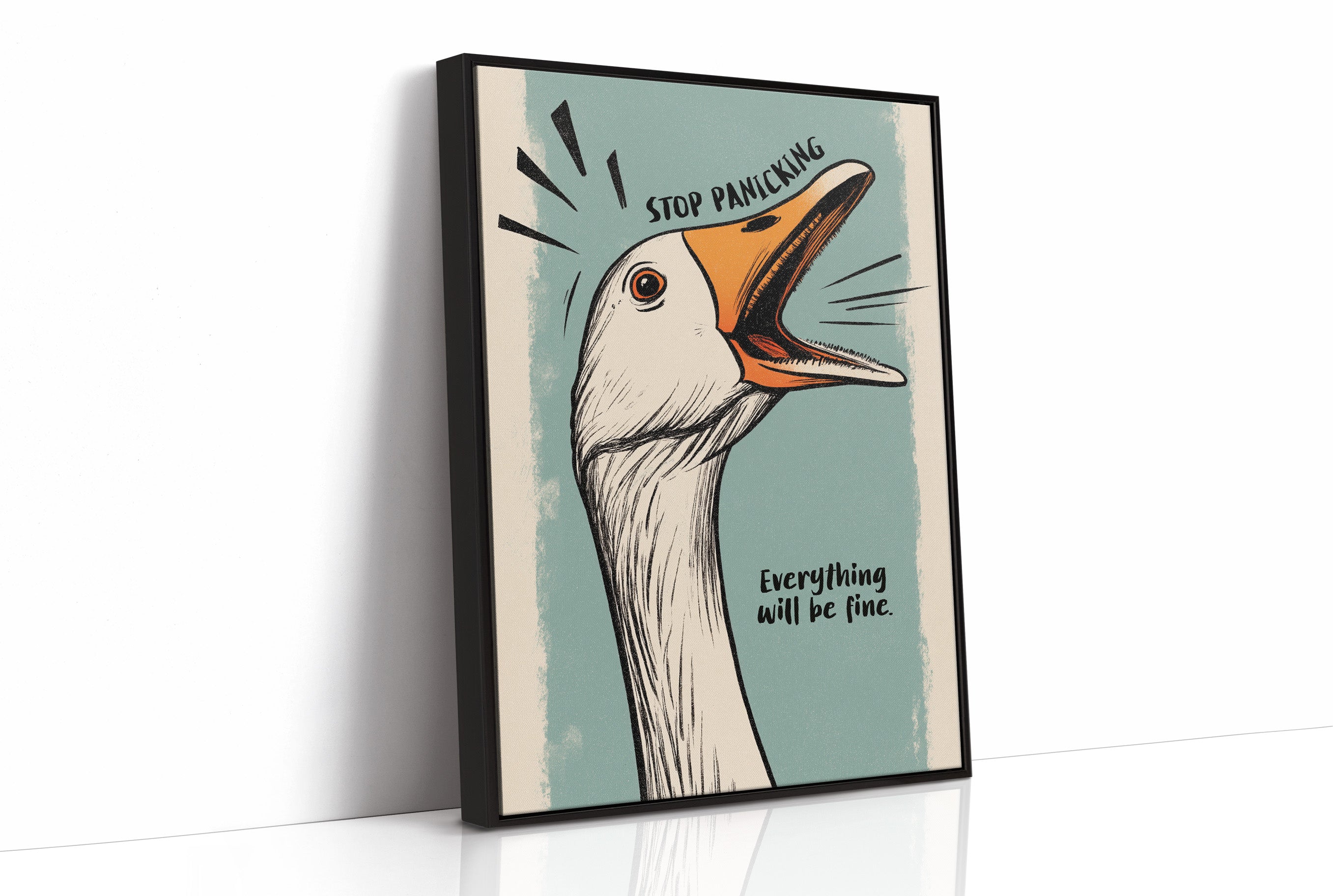 Anxious Goose Offers Calming Wisdom
