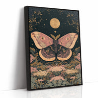 Moon Moth Among Wildflowers