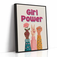 Girl Power Feminist Illustration Quote Print