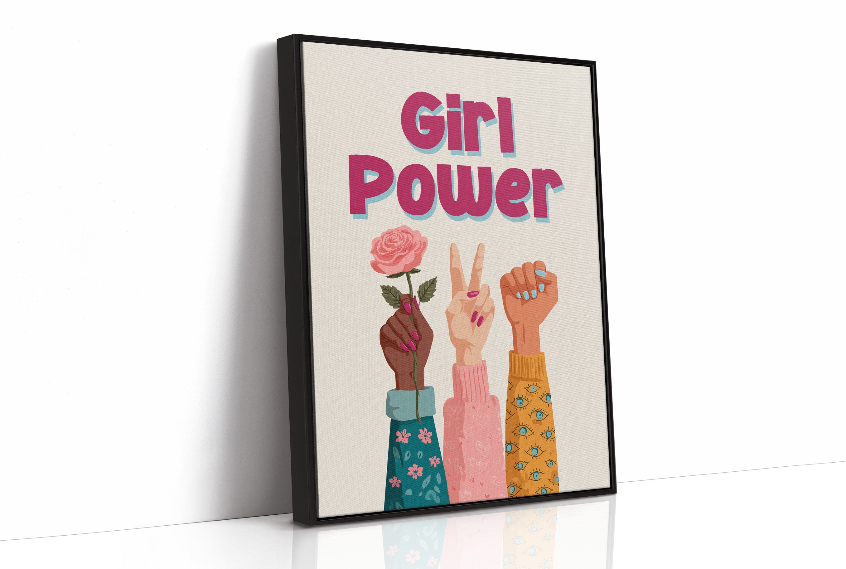 Girl Power Feminist Illustration Quote Print
