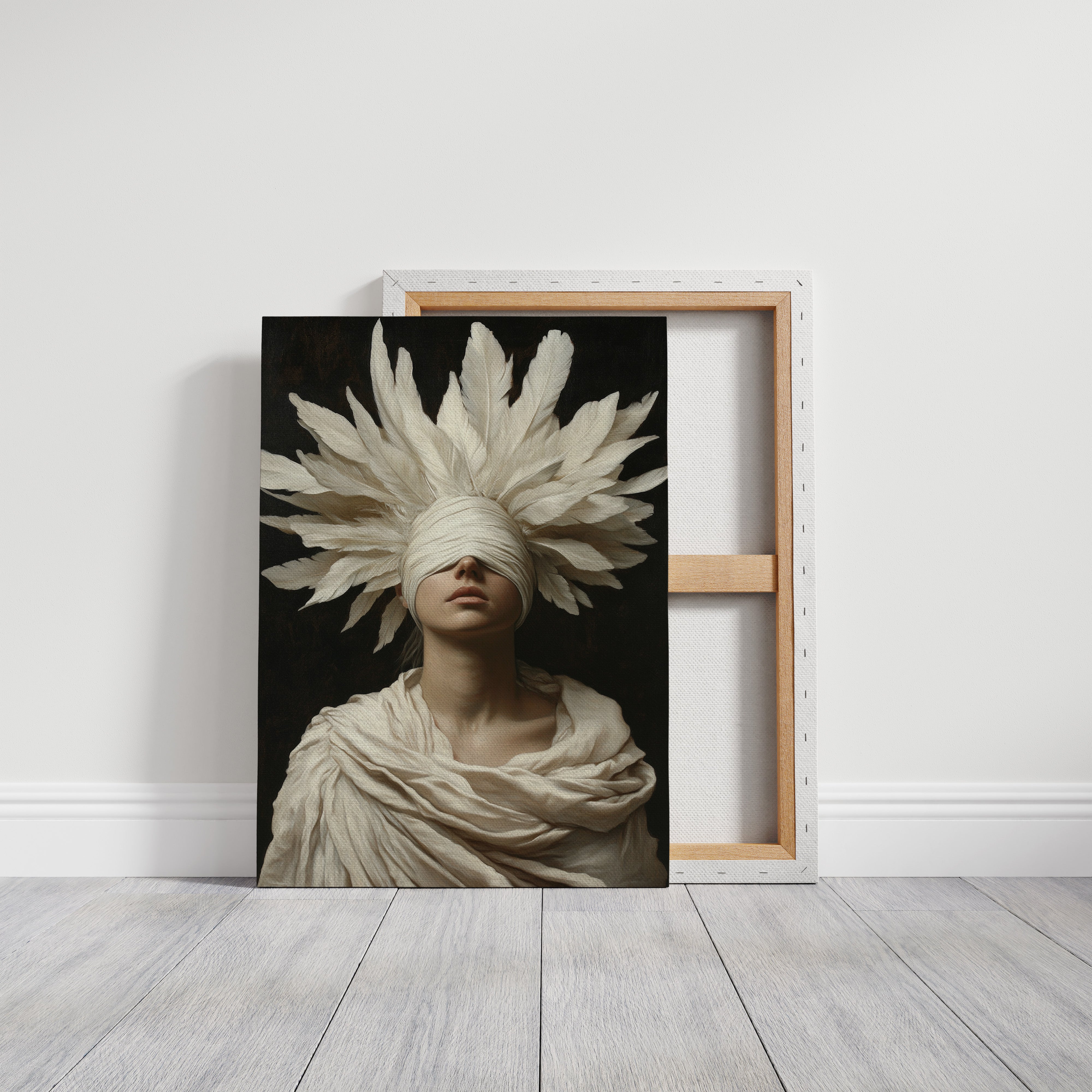 Blind Oracle in Ivory Feathers