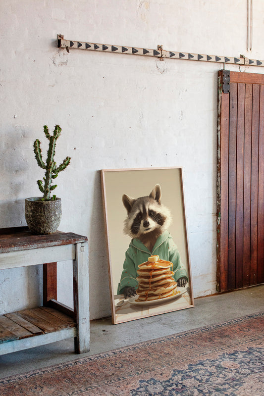 Morning Feast with a Furry Friend