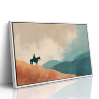 Solitary Wanderer Surveys Painted Valleys