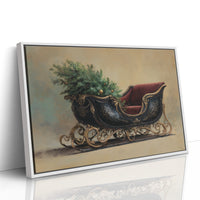 Vintage Sleigh Awaits December Magic