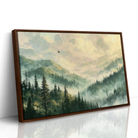 A Bird Above the Valley Mist
