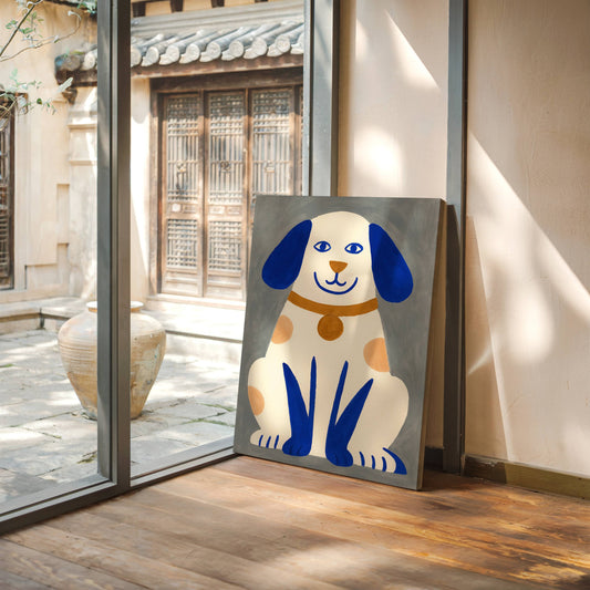 Blue Paws Paint A Happy Tale