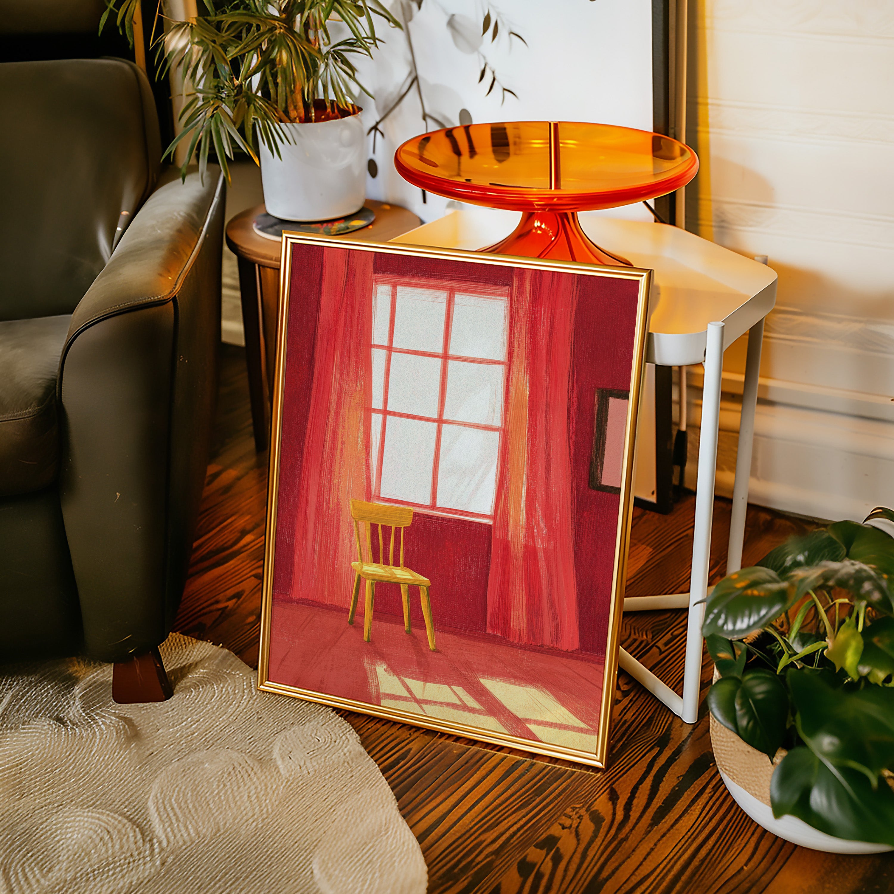 Yellow Chair Catches Morning Light