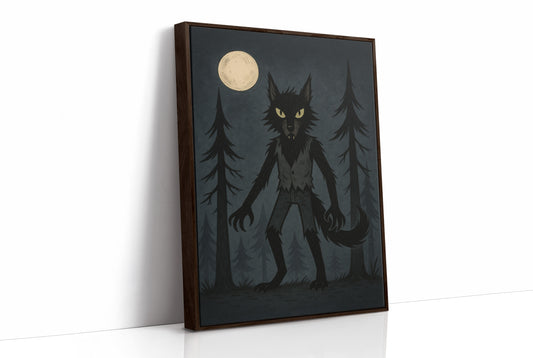 Moonlit Beast Of Pine Forest