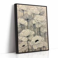 Faded Poppies on Parchment