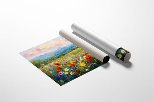 Mountain Meadows Bloom In Rainbow Light