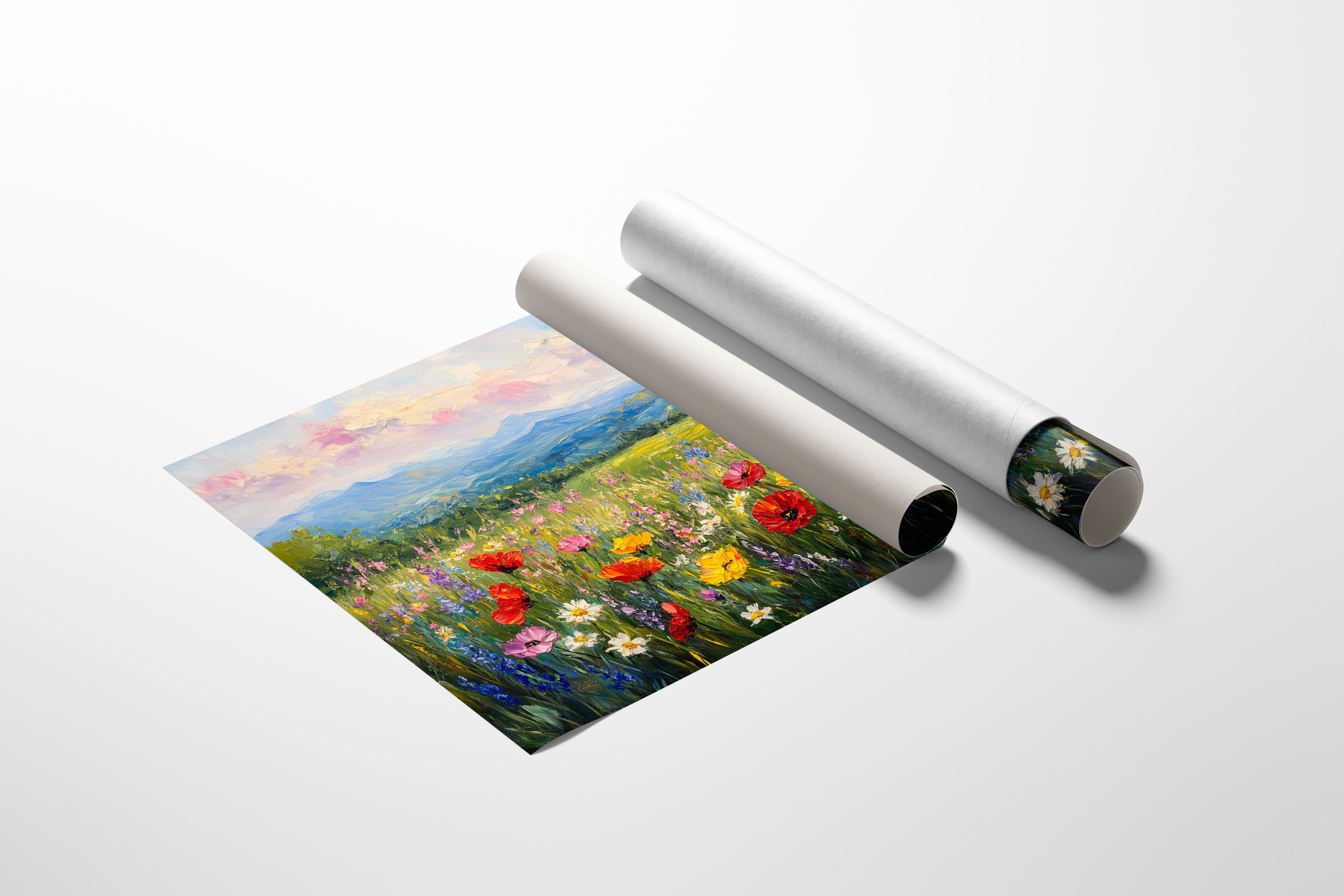 Mountain Meadows Bloom In Rainbow Light