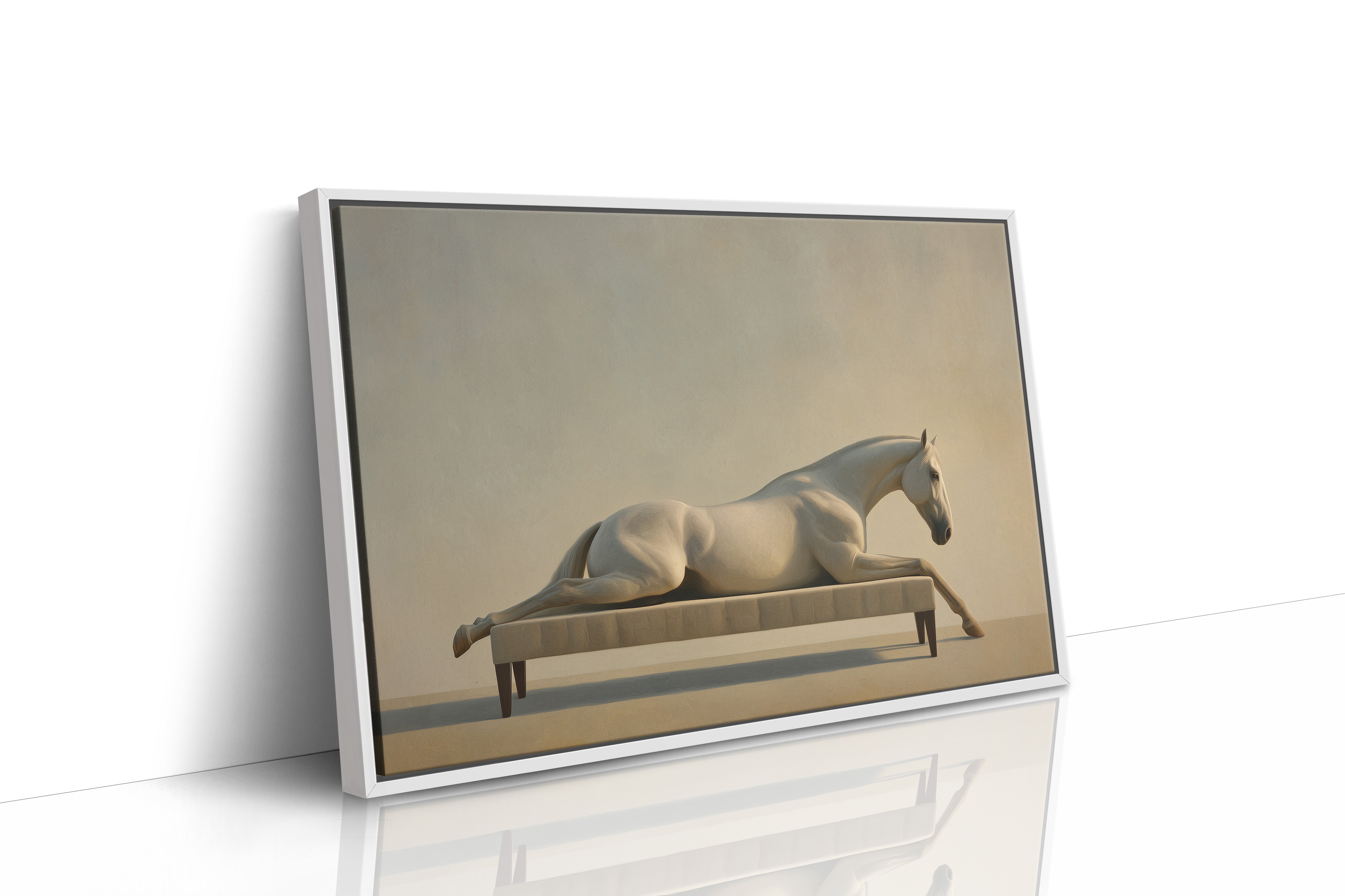 Equine Repose in Surreal Elegance