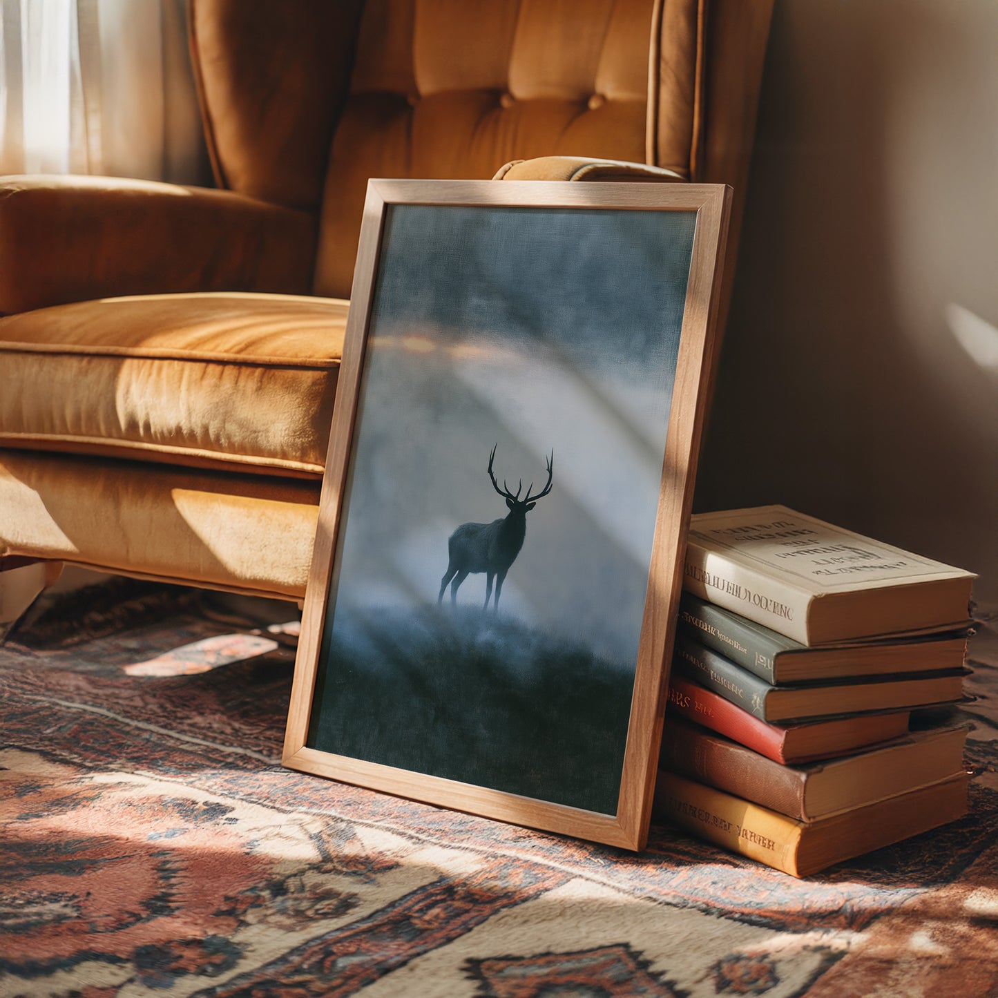 Elk on the Misty Ridge