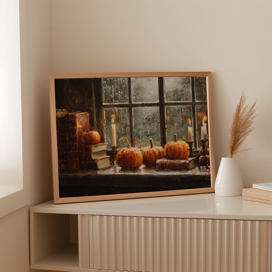 Harvest Light Through Rainy Glass