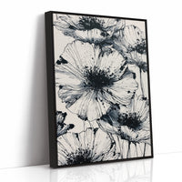 Poppies in Ink Splatter