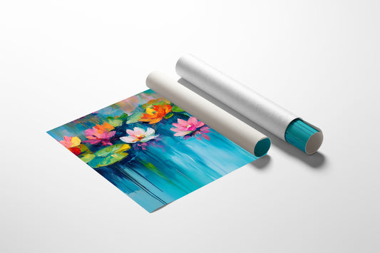 Lotus Flowers Paint Summer's Symphony