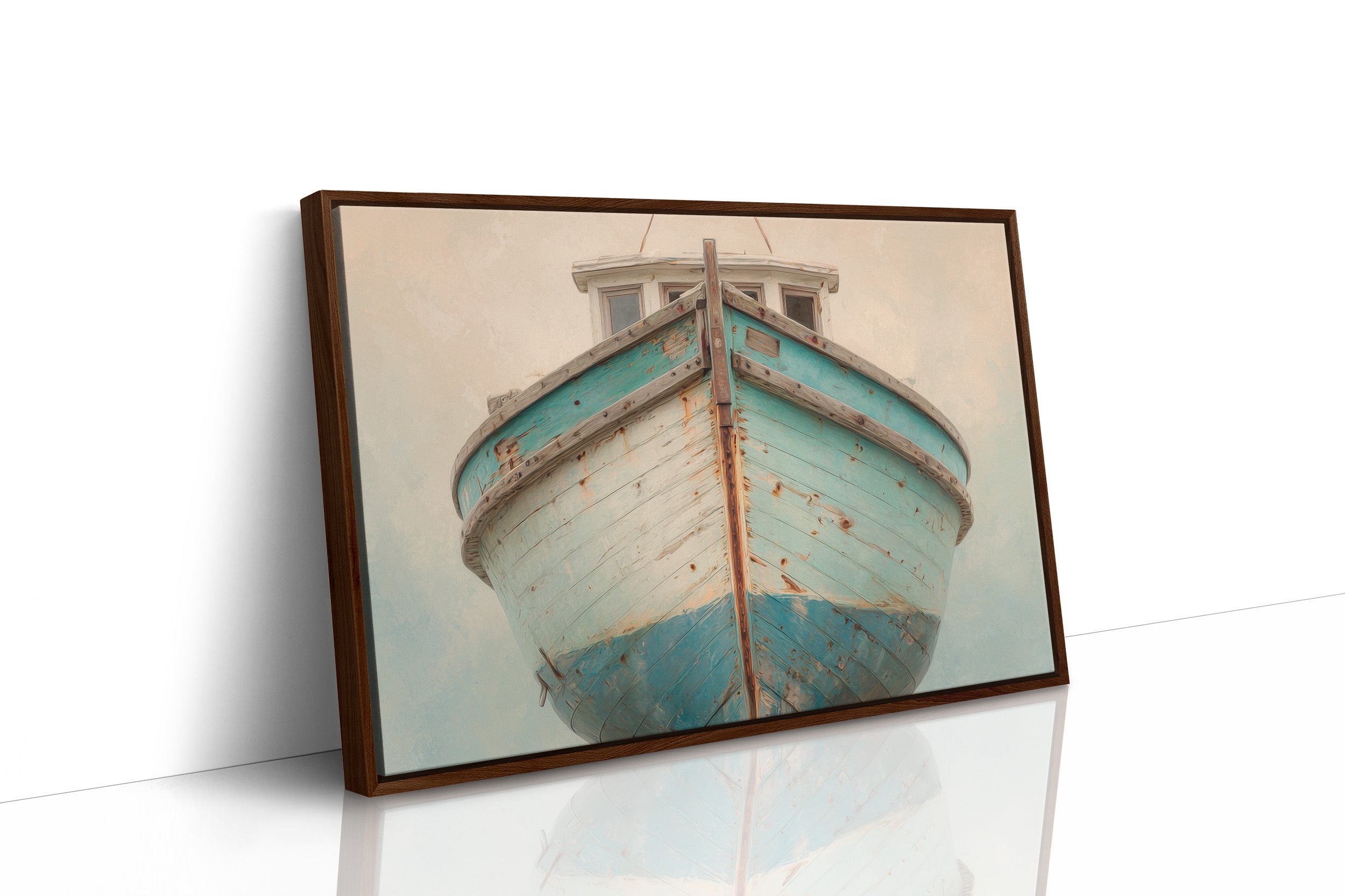 Weathered Vessel Awaits The Tide