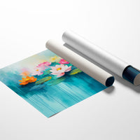 Lotus Dreams Float On Turquoise Waters