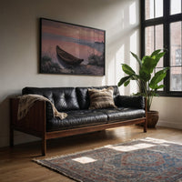 Lakeside Boat Awaits Dawn's Promise