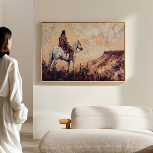 Twilight Scout Above Painted Mesa