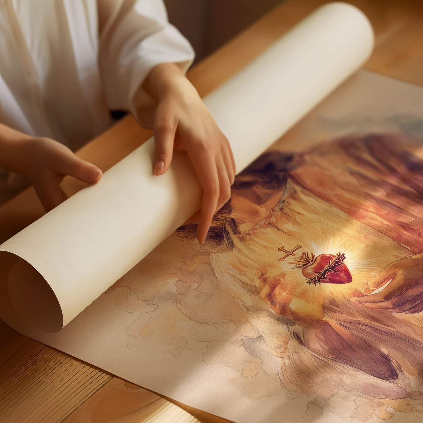 Sacred Heart In Gentle Light