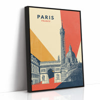 Geometric Homage to Parisian Icons