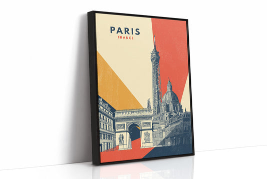 Geometric Homage to Parisian Icons