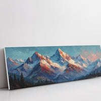 Crimson Light on Alpine Peaks