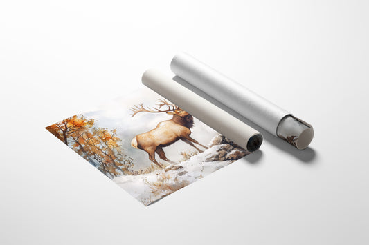 Autumn Snow Crowns Mountain King