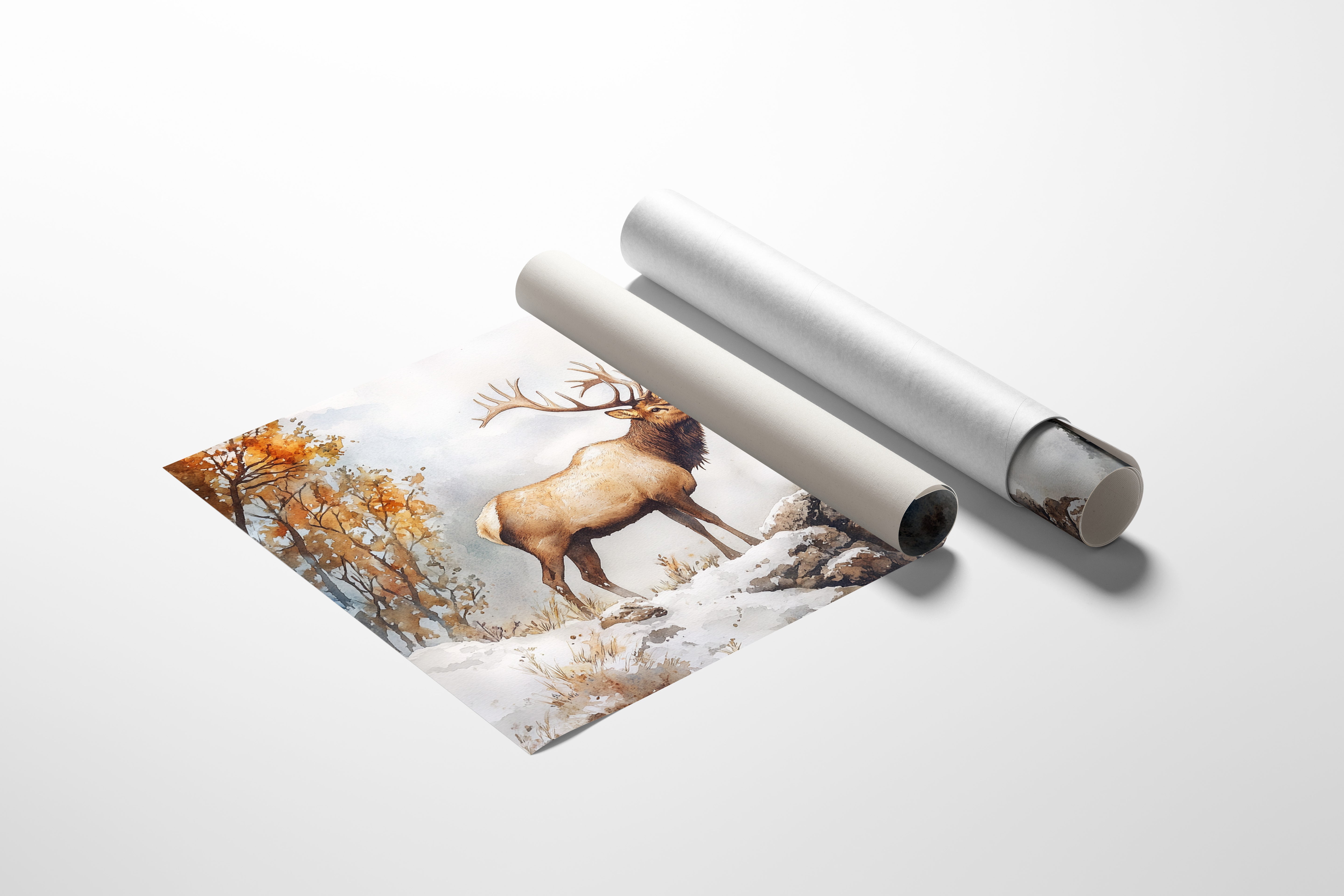 Autumn Snow Crowns Mountain King