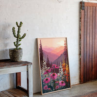 Sunset Serenade Over Wild Blooms