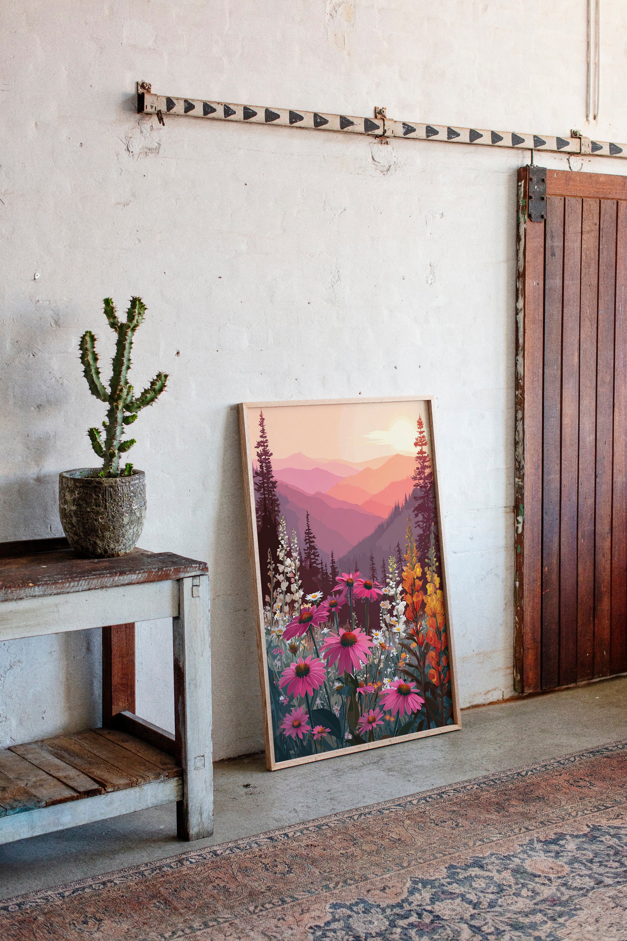Sunset Serenade Over Wild Blooms