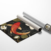 Koi Dance Among Midnight Lotuses