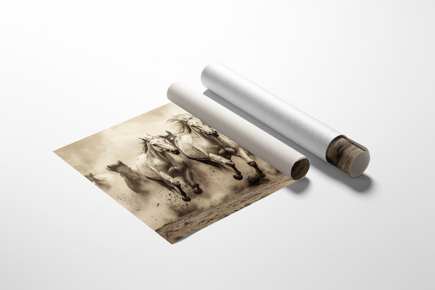 Thunder Hooves Chase Desert Wind