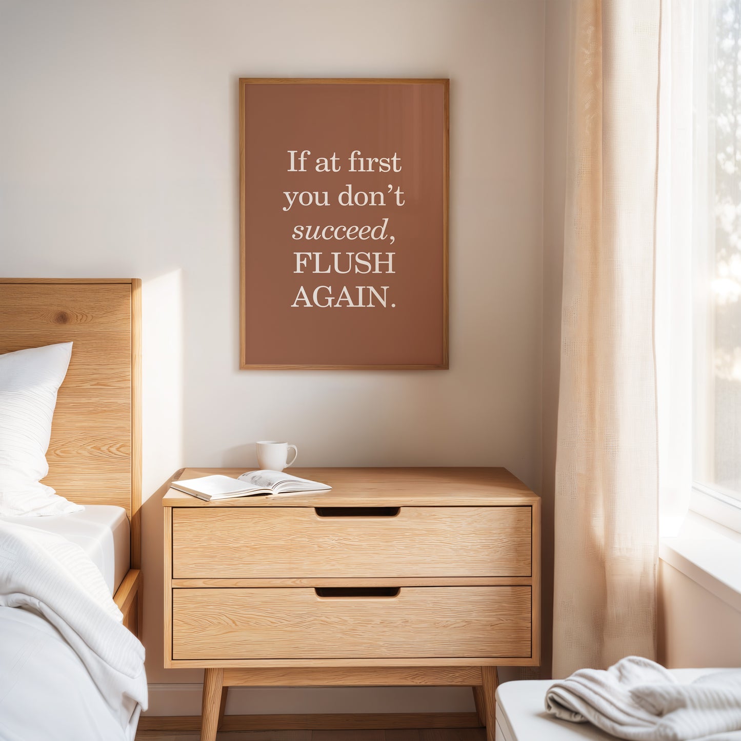 Bathroom Wisdom Glows In Bronze