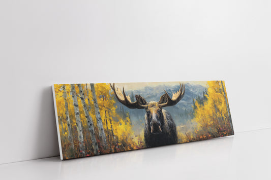 Moose Among the Golden Aspens