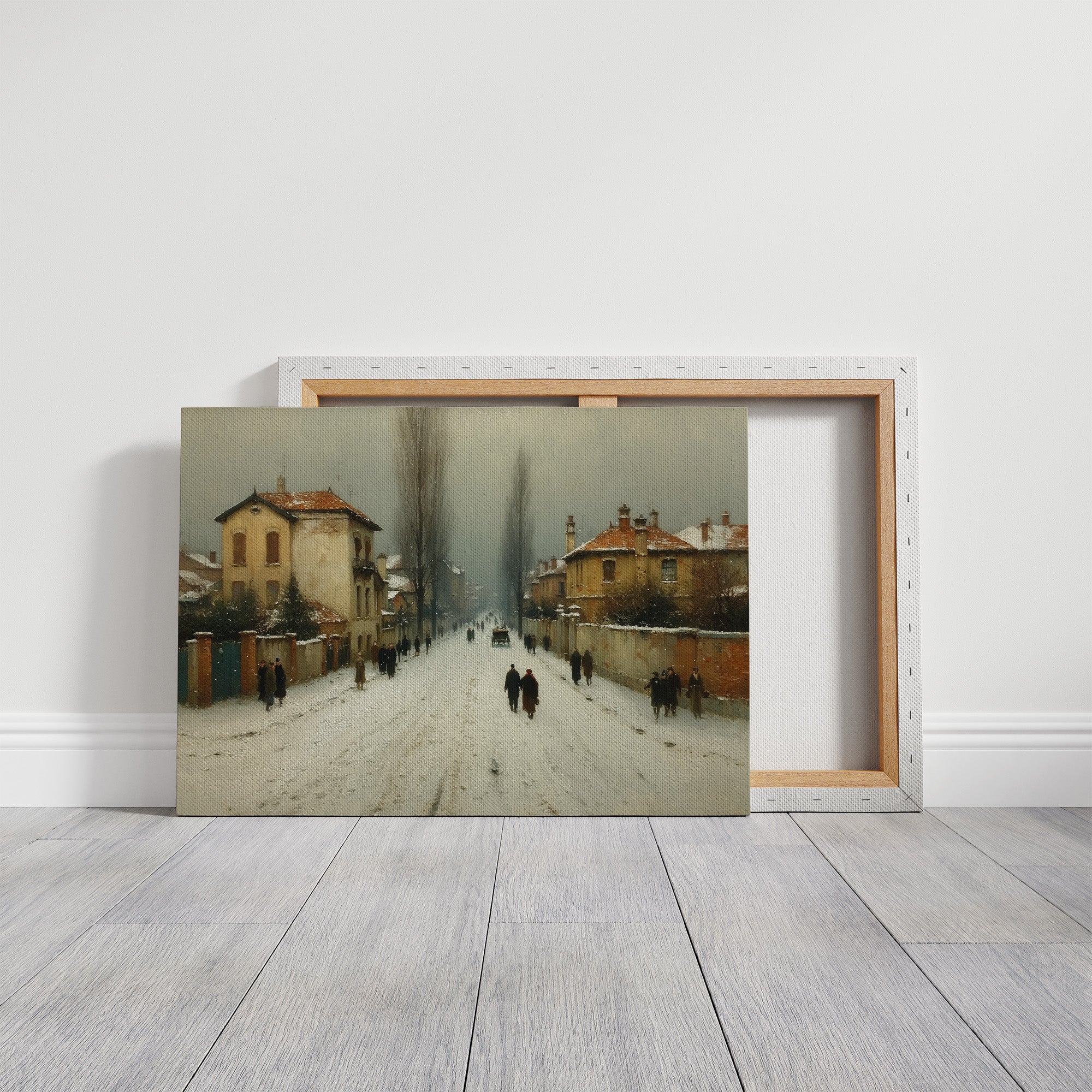 Winter Streets Remember Old Europe