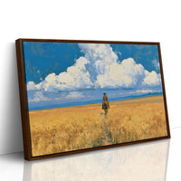 Rider Through the Golden Wheat