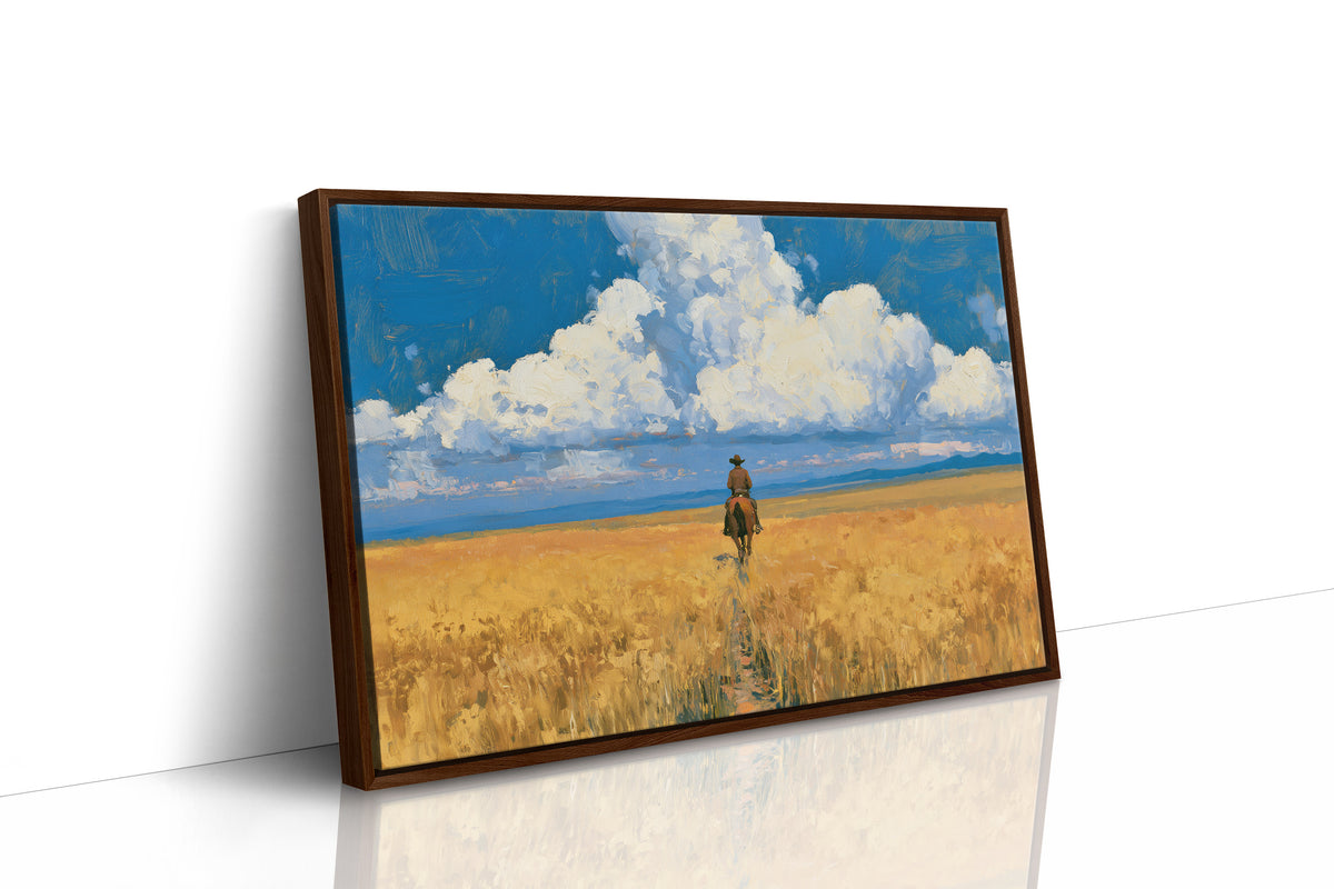 Rider Through the Golden Wheat