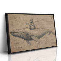 Cat Sailor Charts Ocean Dreams