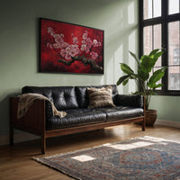 Cherry Blossoms Paint Crimson Dreams