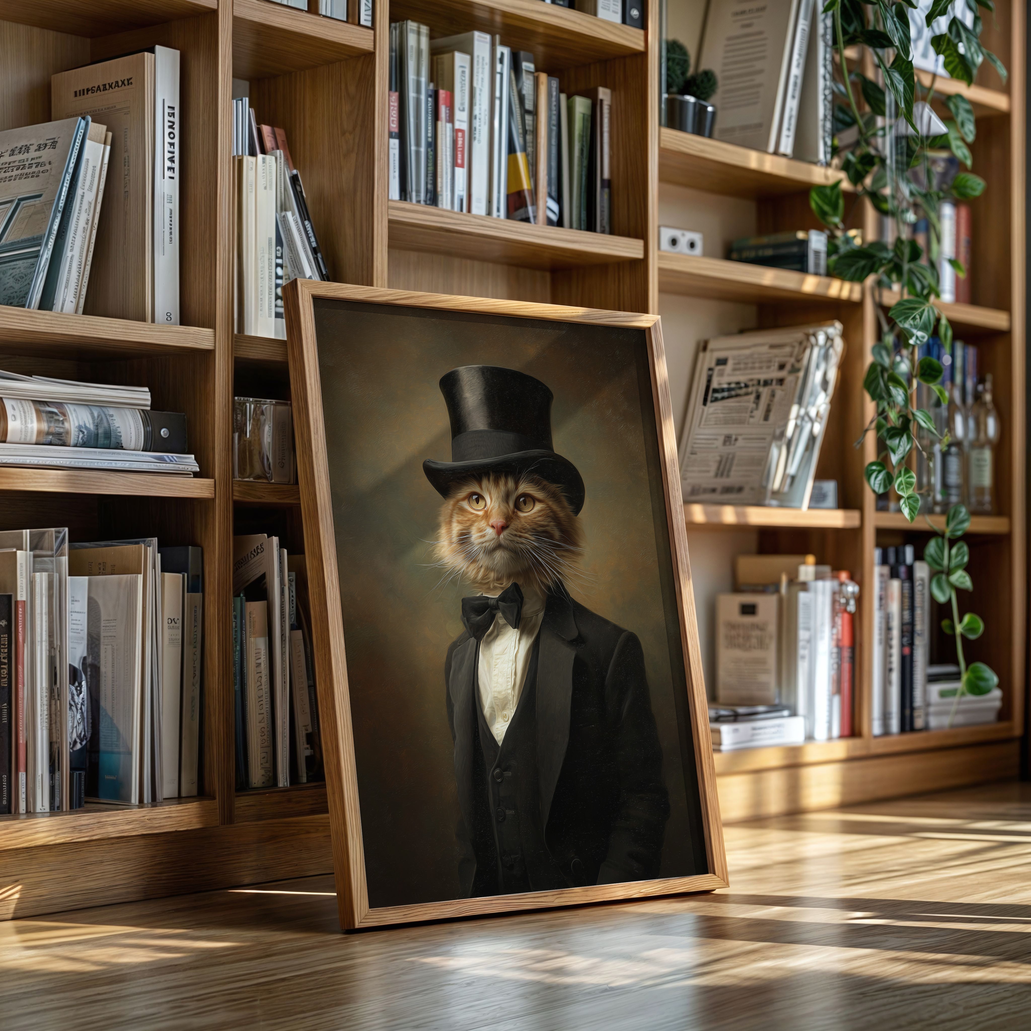 The Dapper Feline Connoisseur
