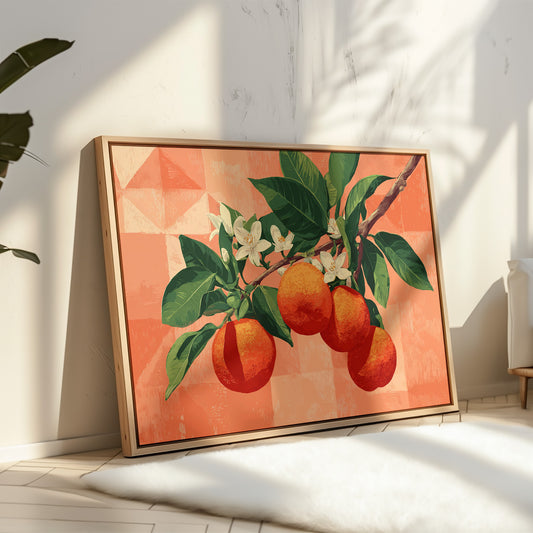 Citrus Blossoms Dance In Coral