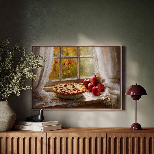 Autumn Pie By Garden Window Light